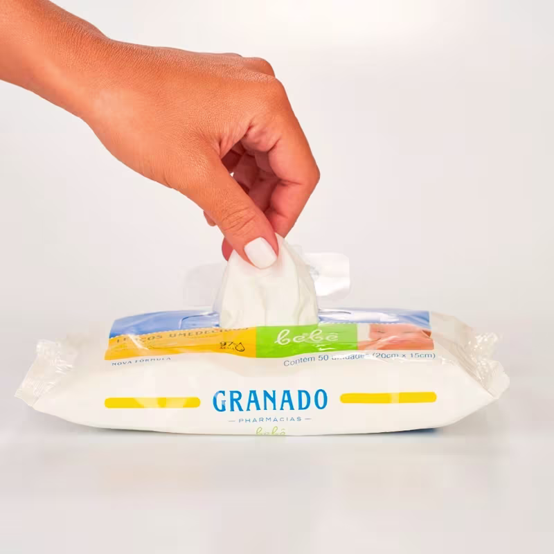 Trio Lenços Umedecidos Bebê Tradicional Granado
