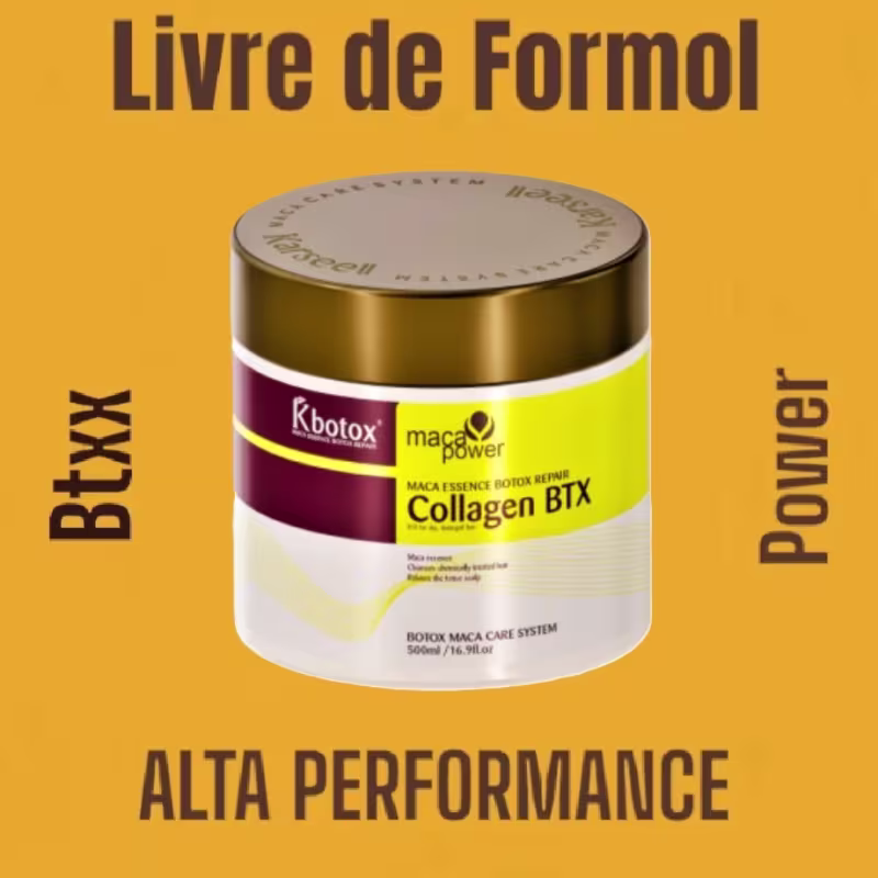 Karseell Máscara KBotox Collagen 500g + Shampoo Maca Power 300ml - Liso Perfeito