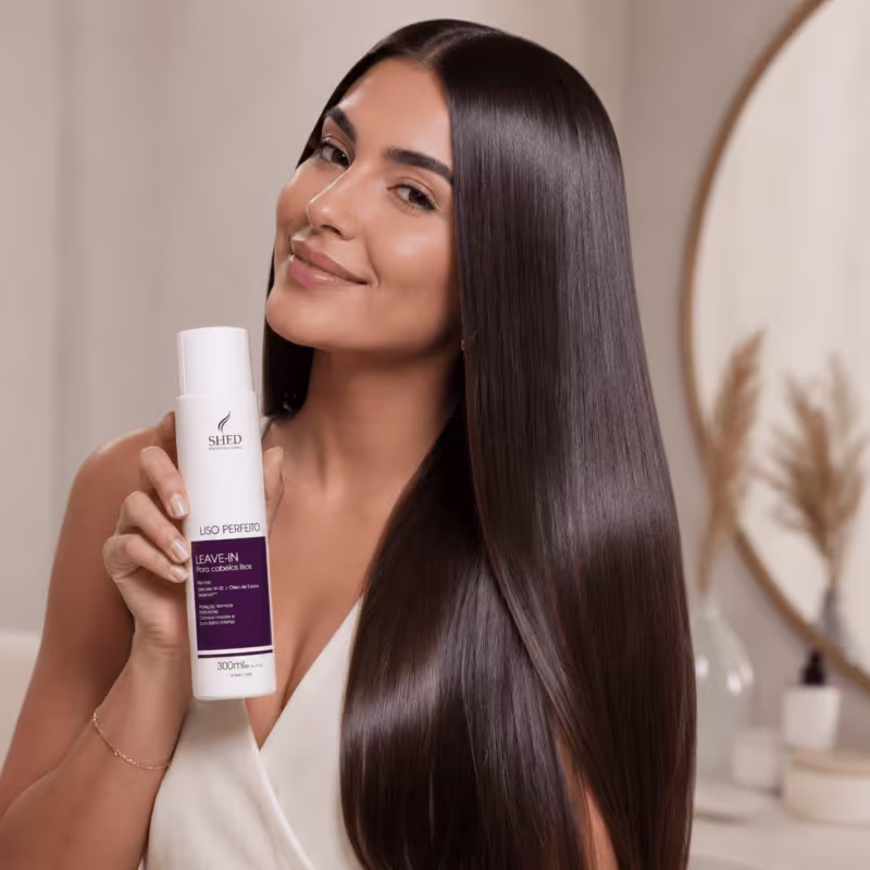 Leave-in 300ml Liso Perfeito: Hidratação Intensa e Liso Impecável | Shed Professional