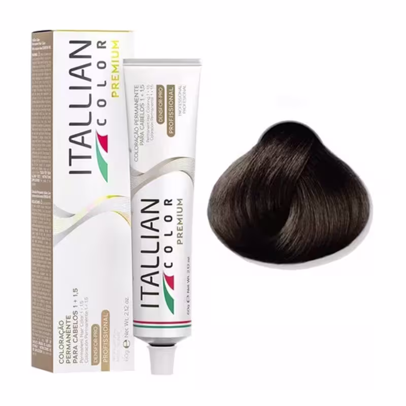 Itallian Color Premium 4.00 Castanho Plus + OXI 20vol 90ml
