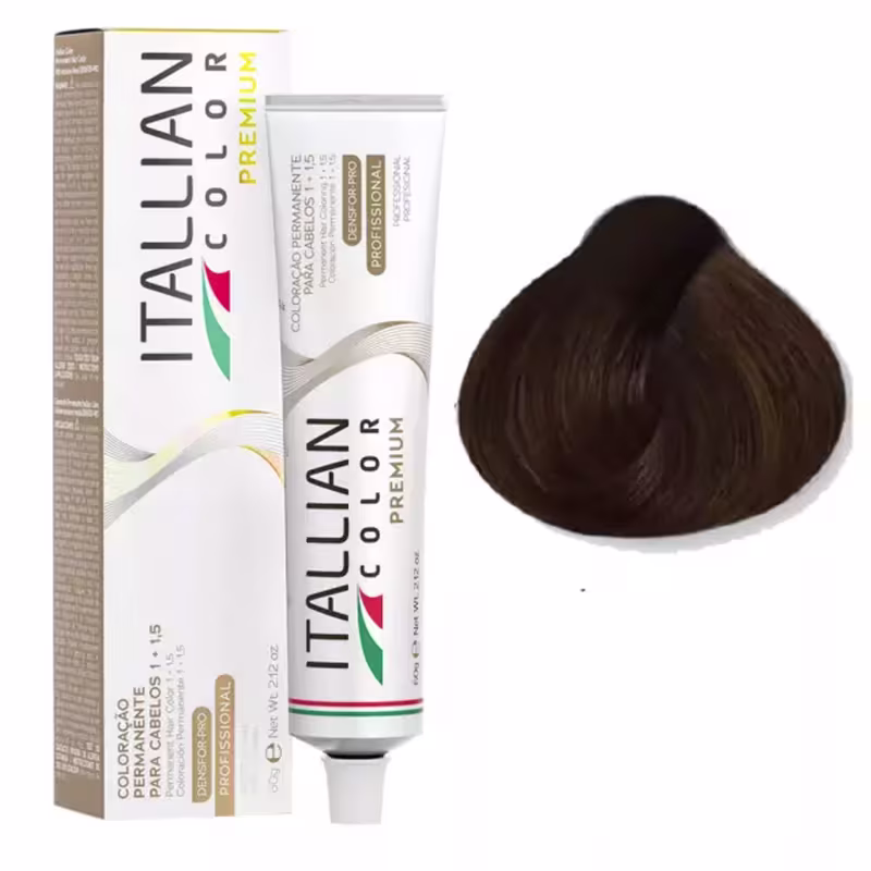 ItallianColor Premium6.77 Loiro Marrom Intenso+OXI20vol90ml