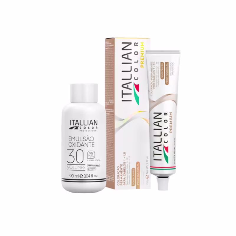 Itallian Color Premium 5.41 Cast.Cobre Cinza+OXI 30vol 90ml