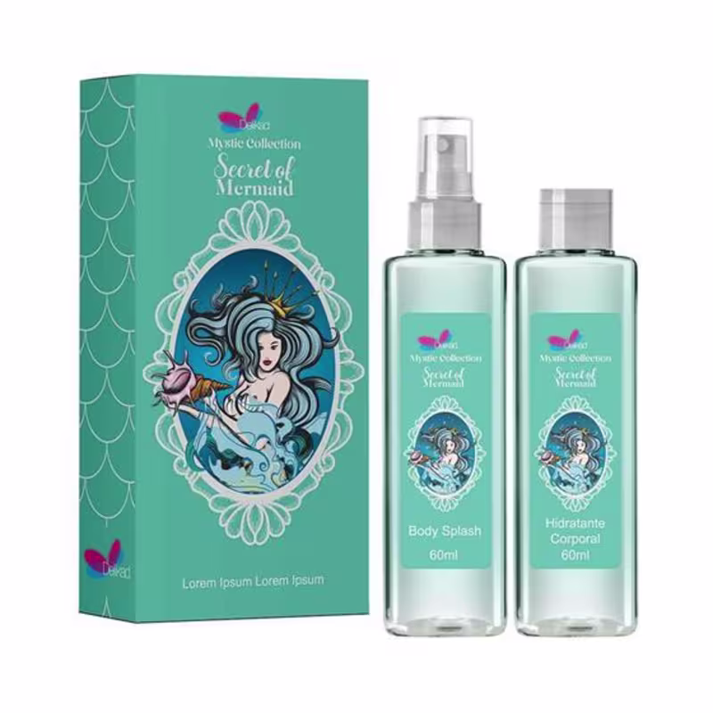 KIT DEO COLONIA + HIDRATANTE SECRET OF MERMAID DELIKAD 2 x 60ML