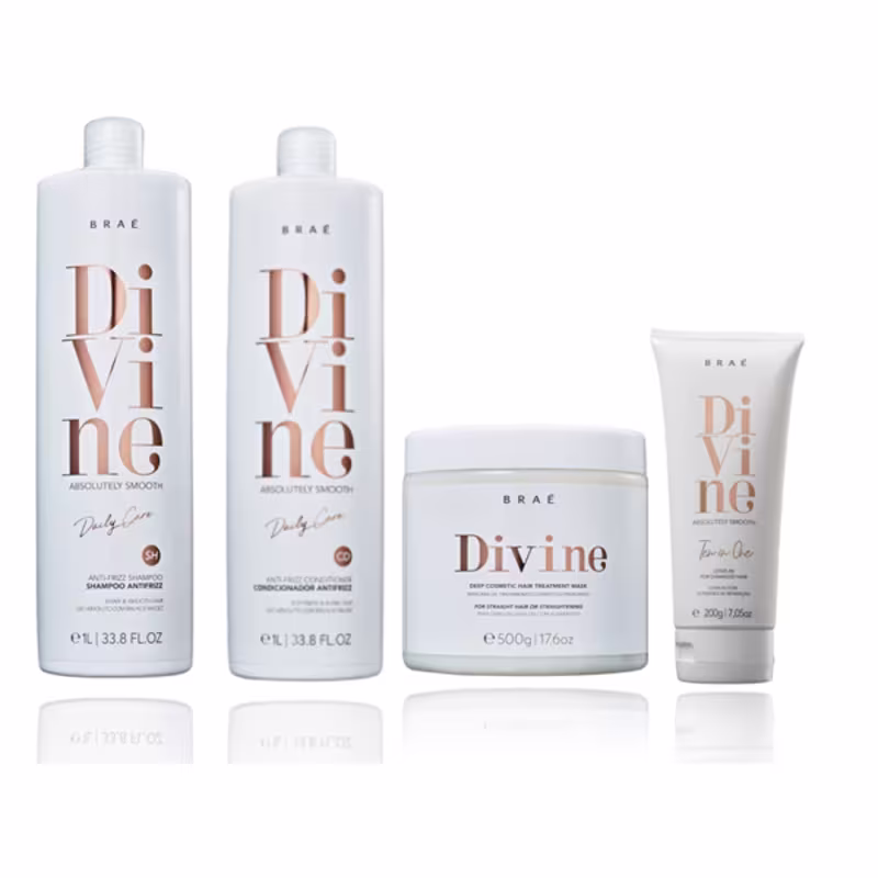 BRAÉ Divine - Duo 1L +Máscara 500g+ Leave-in 200g