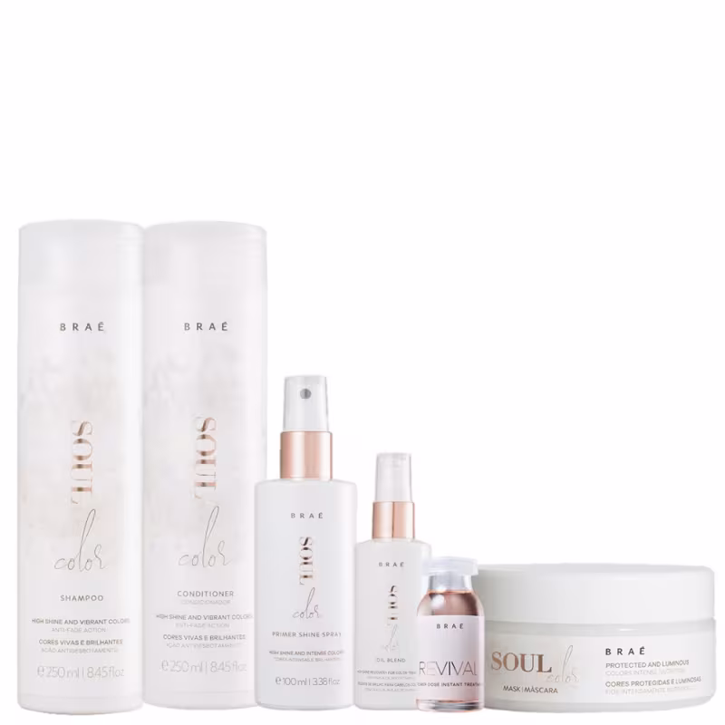 Kit BRAE Soul Color Completo Instant Repair Home Care (6 Produtos)