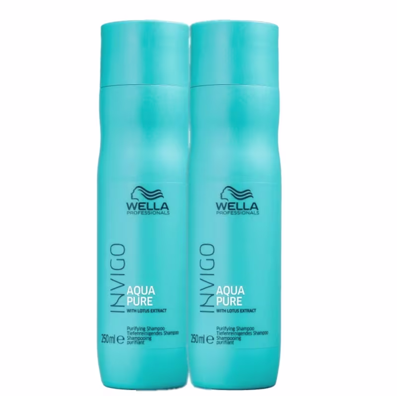Kit Wella Professionals Invigo Balance Aqua Pure - Shampoo Antirresiduos 250ml (2 Unidades)