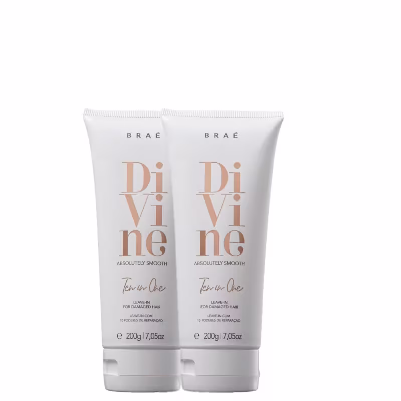 Kit Braé com duas unidades do Leave-in Divine Ten in One Leave-in 200ml cada