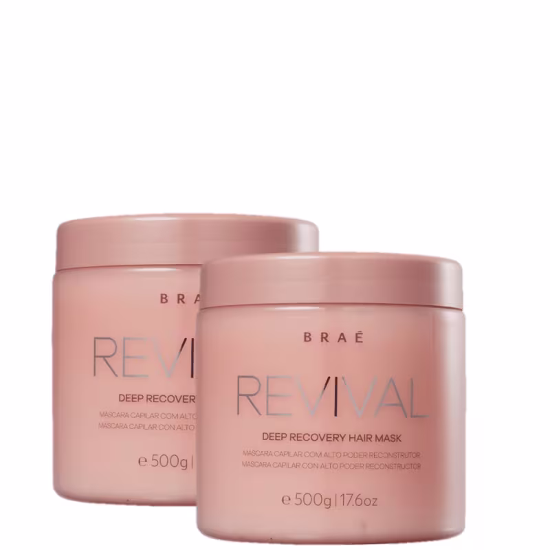 Kit BRAE Revival - Mascara de Reconstrução 500g (2 Unidades)