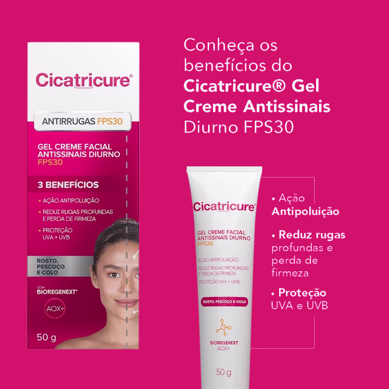 Kit Cicatricure Porcelana Peeling Antissinais FPS 30 Sérum Creme (2 produtos)