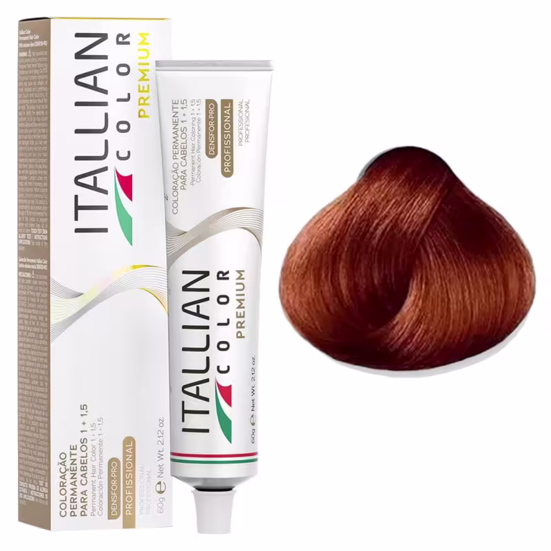 Itallian Color Premium 7.40 Louro Cobre Natural+OXI20vol90ml