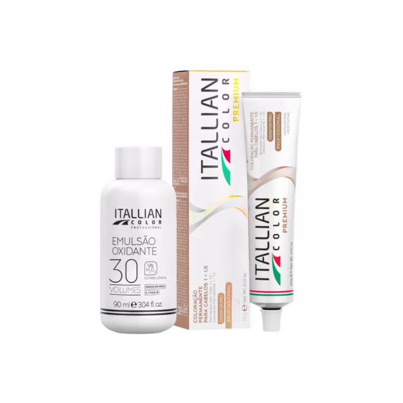 Itallian Color Premium 5.17 Cast. Claro Marrom+OXI30vol90ml