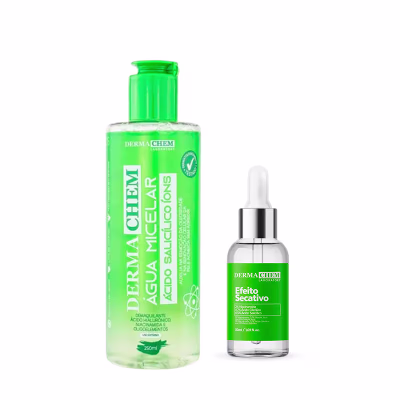 Água Micelar Ácido Salicílico e Sérum Secativo Dermachem