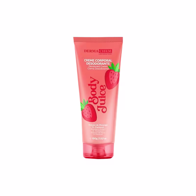 Body Splash e Creme Corporal Morango Dermachem