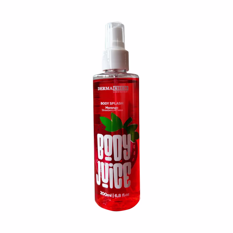 Body Splash e Creme Corporal Morango Dermachem