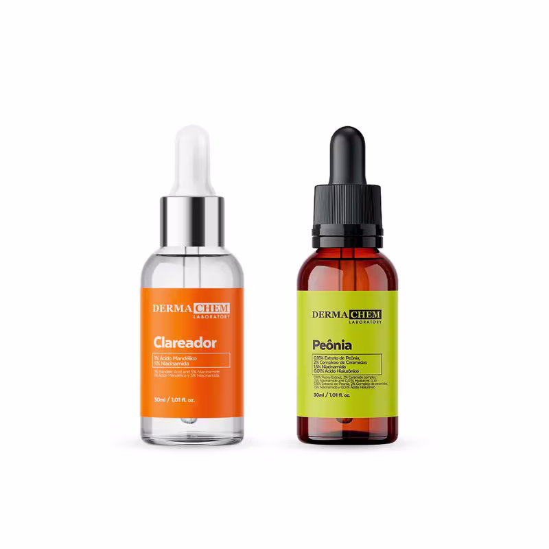 Kit Pele de Princesa Sérum Peônia e Clareador Dermachem