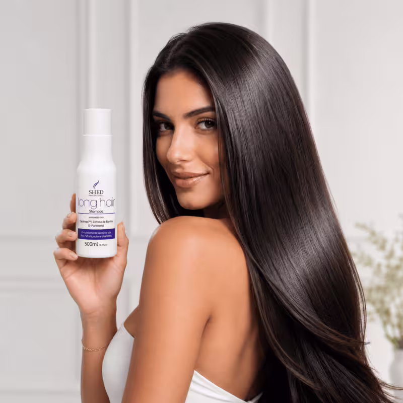 Shampoo 500ml Long Hair: Hidratação, Fortalecimento e Prevenção a Queda | Shed Professional