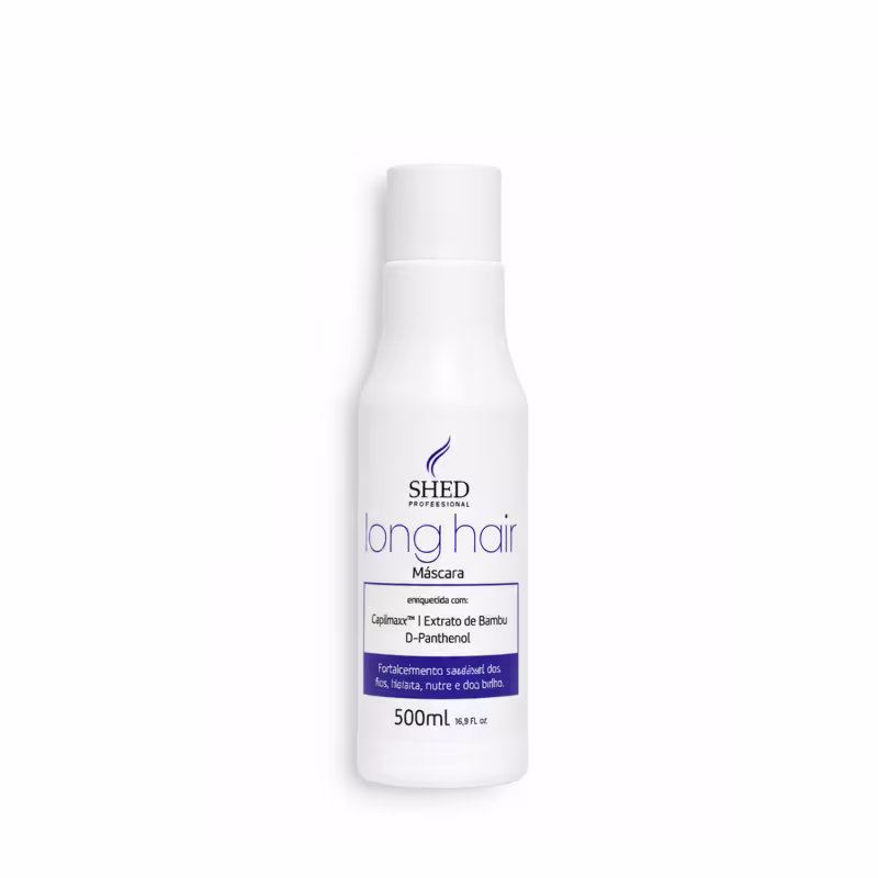 Máscara 500ml Long Hair: Hidratação, Fortalecimento e Prevenção a Queda | Shed Professional