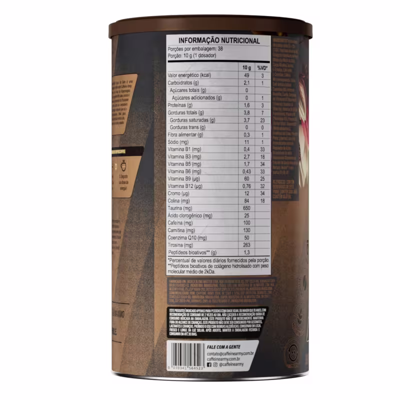SuperCoffee 3.0 Chocolate Lingua e Gato Kopenhagen, Caffeine Army, 380G