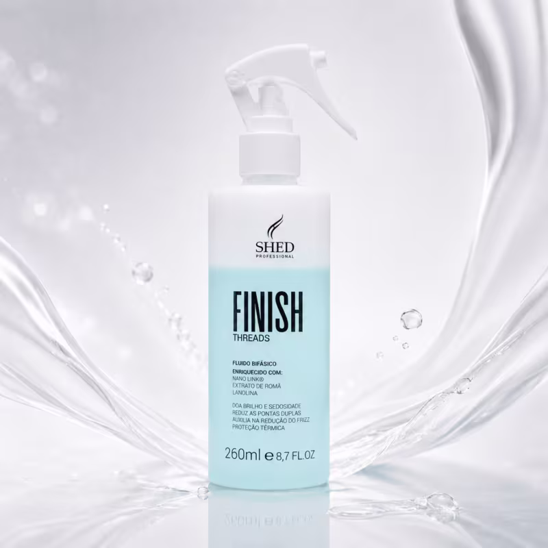 Fluido Bifásico Finish Threads 260ml: Liso Impecável e Proteção Completa | Shed Professional