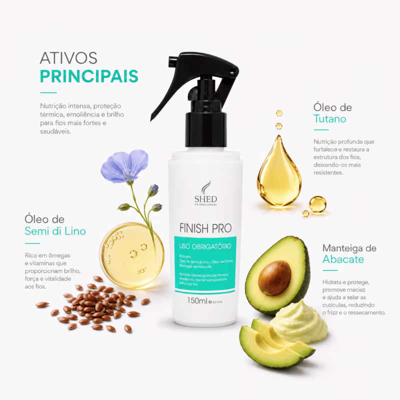 Finish Pro Uso Obrigatório 150ml: Restauração Profunda, Brilho e Proteção Total | Shed Professional