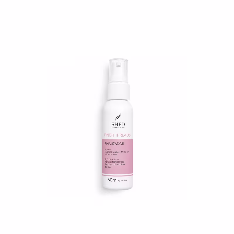 Óleo Multifuncional Finish Threads 60ml: Luminosidade Intensa, Anti-Frizz e Proteção Térmica e Solar