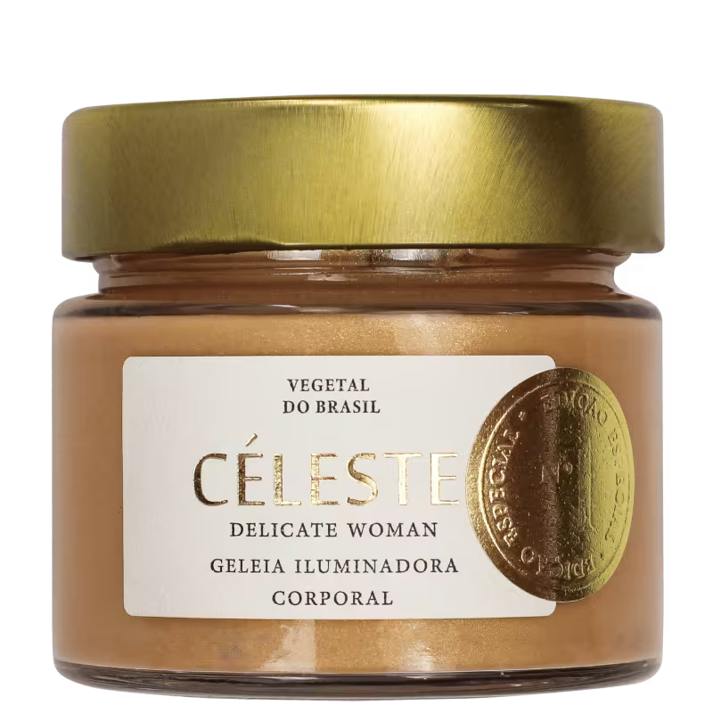 Geleia Iluminadora Corporal Vegetal do Brasil Céleste, 140g.