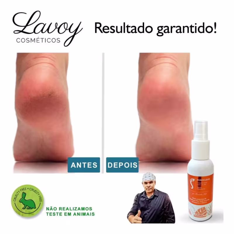 Spray Desodorante Hidratante P/ Pés Podoclean Maurélio Neto 120 ml