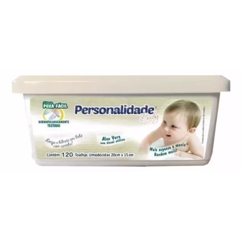 Toalha Umedecida Personalidade Estojo C/120 Un