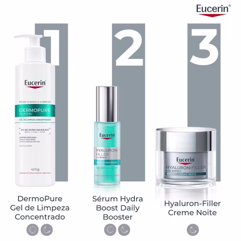 Creme Facial Anti-Idade Eucerin Hyaluron Filler 3x Firming Creme Noite 50g