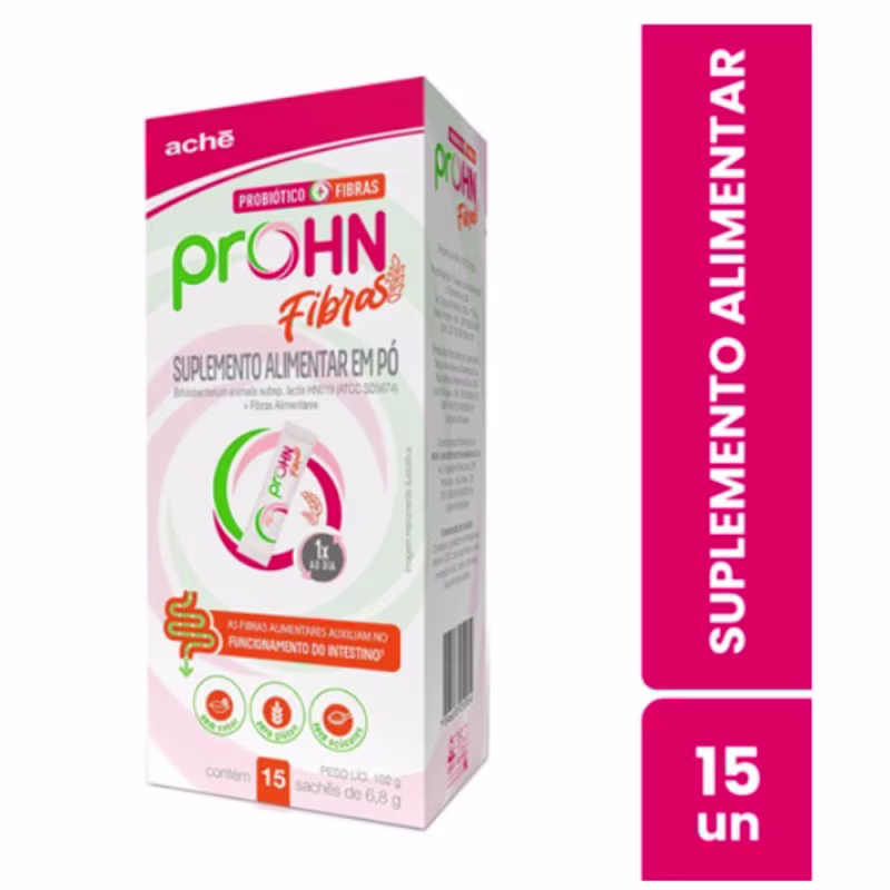 Suplemento Alimentar Probiótico Prohn Fibras Sem Sabor sachê 6,8g