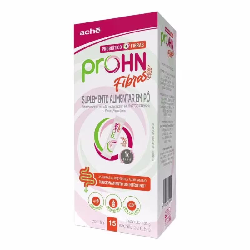 Suplemento Alimentar Probiótico Prohn Fibras Sem Sabor sachê 6,8g