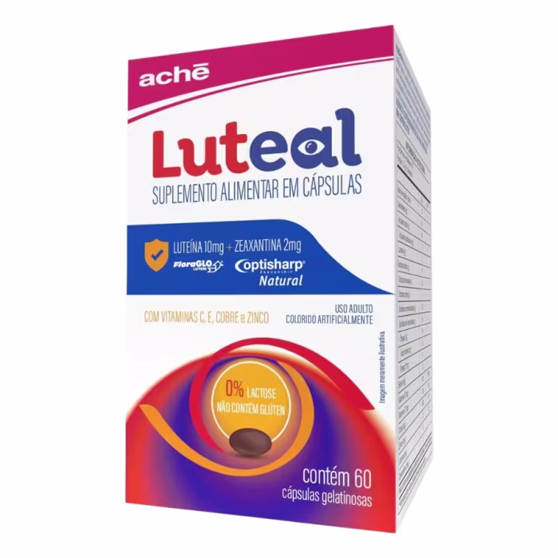 Polivitamínico Luteal Suplemento Alimentar Para Visão 60 Cápsulas