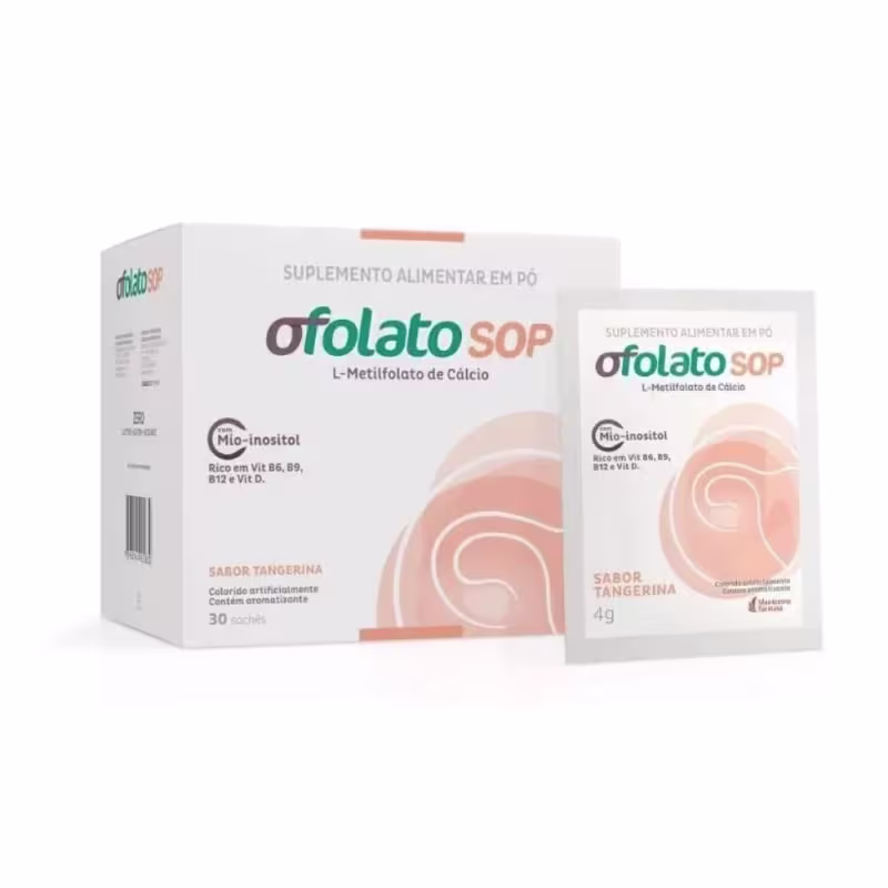 Mantecorp Ofolato Sop Sabor Tangerina - Suplemento Vitamínico 30x4g