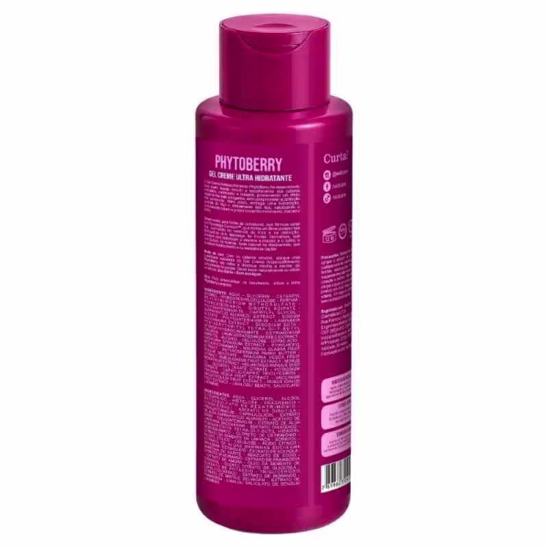 Gel Creme Antiencolhimento Ultra Hidratante PhytoBerry Ação Condicionante 500ml