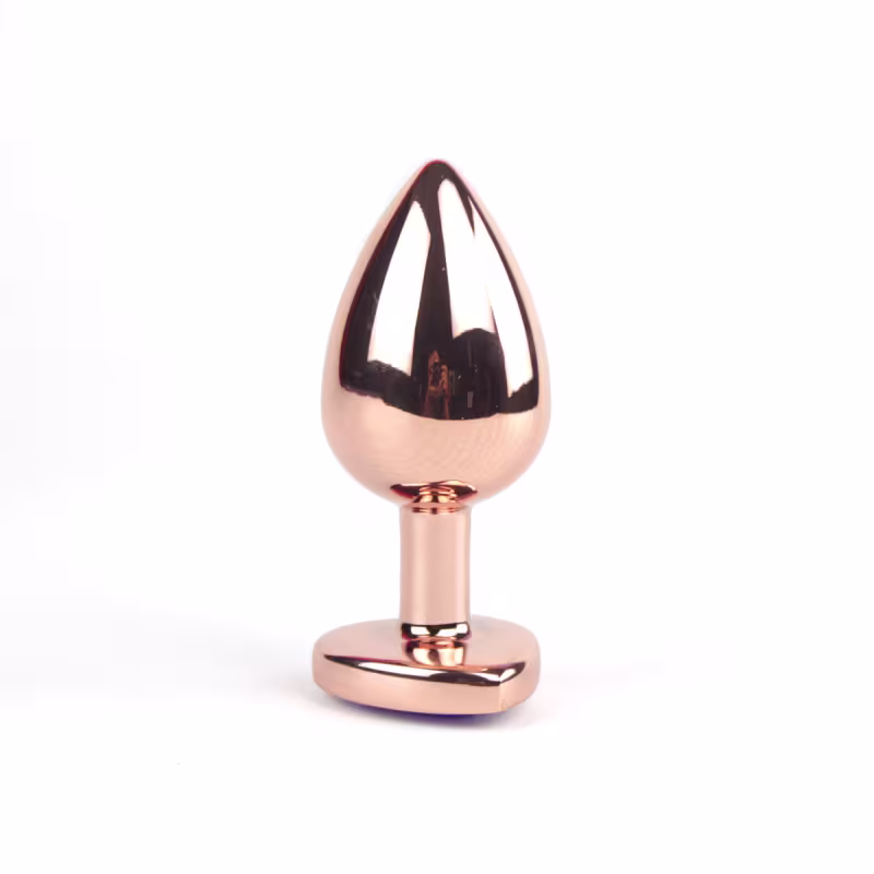 Plug Anal "G" Rose com Coração Brilhante - Vermelho| Intt