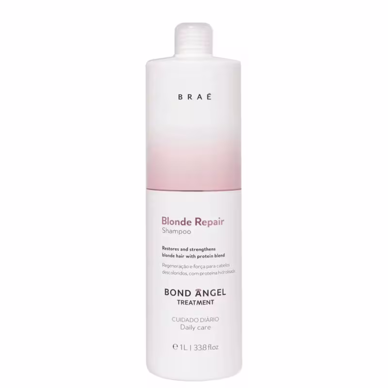 Kit Braé Bond Angel Blonde Repair - Shampoo 1L + Condicionador 1L