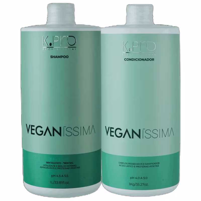 Kit K.Pro Veganíssima - Shampoo Balance 1kg + Condicionador 1kg
