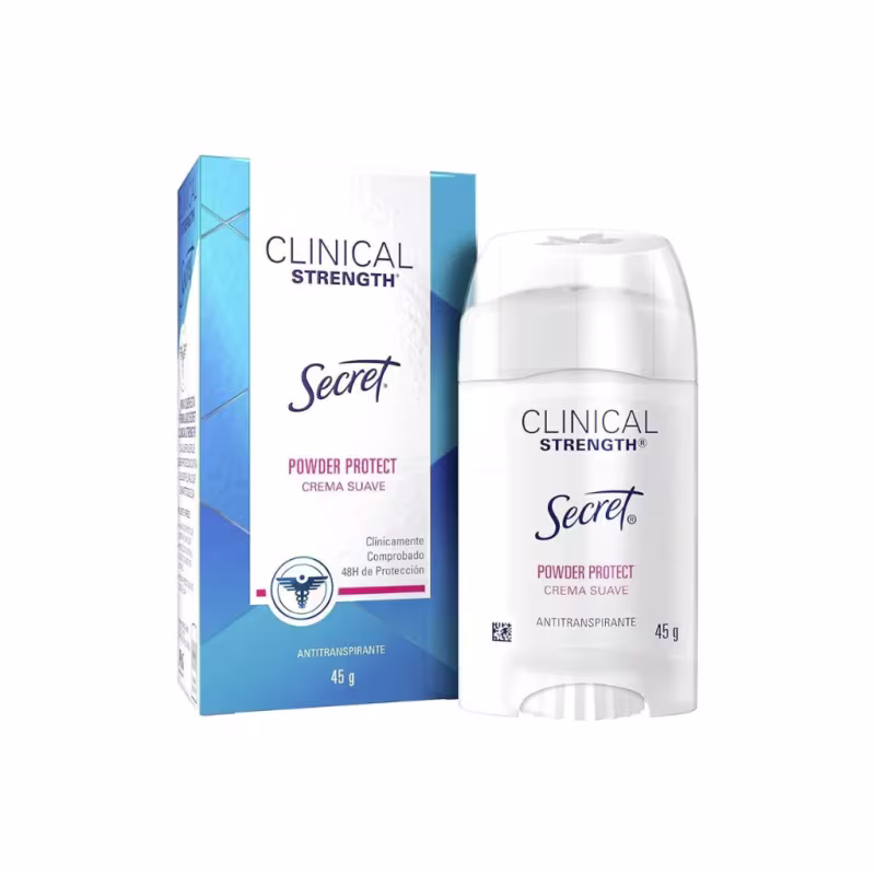 Secret Clinical Strength Crema Suave Powder Protect 48h - desodorante 45G