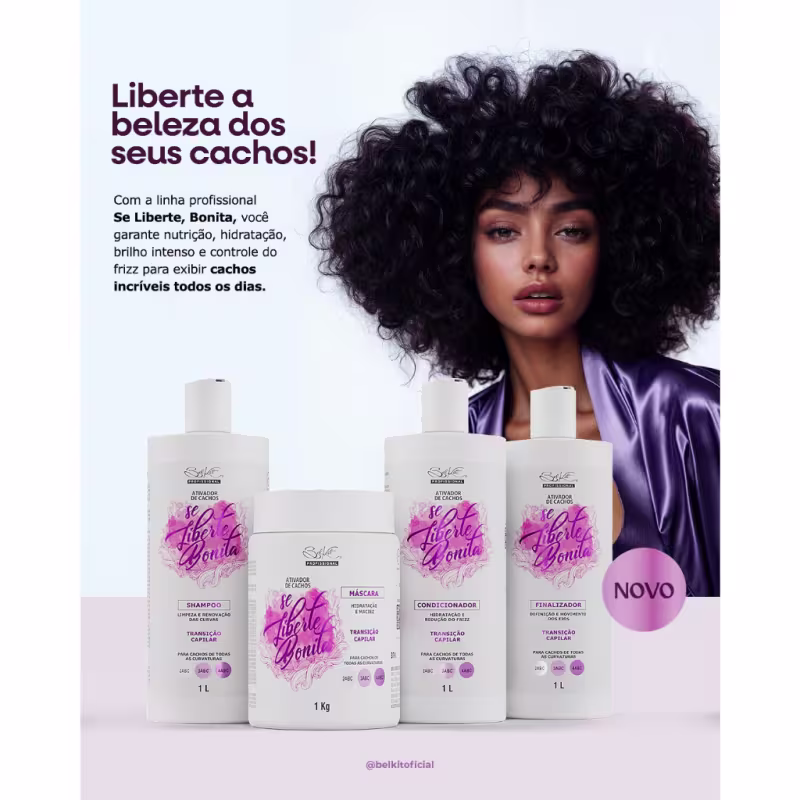 Máscara de Hidatação Se Liberte Bonita todas as curvaturas - 1L