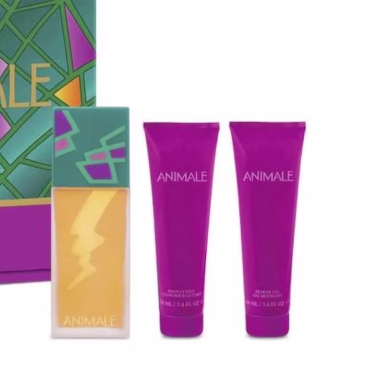 Kit Animale  + Gel de Banho  + Loção Corporal  Eau de Parfum feminino-100 ml