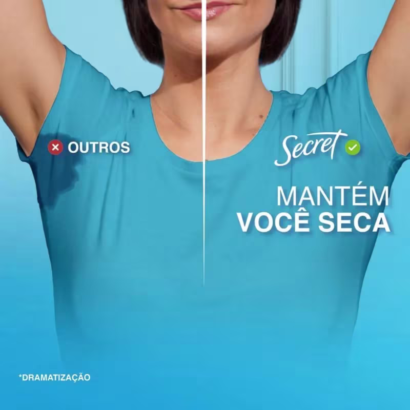 Secret Powder Protect Cotton - Desodorante Antitranspirante em Gel 73g