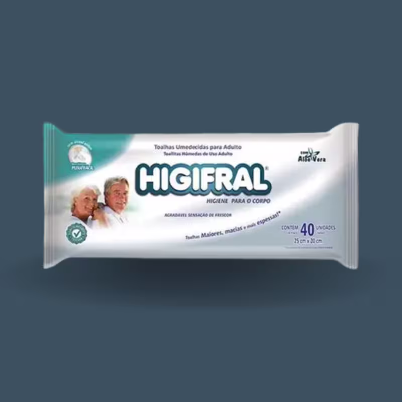 Kit C4 Higifral Toalhas Umedecidas Adulto C40 – Eurofral