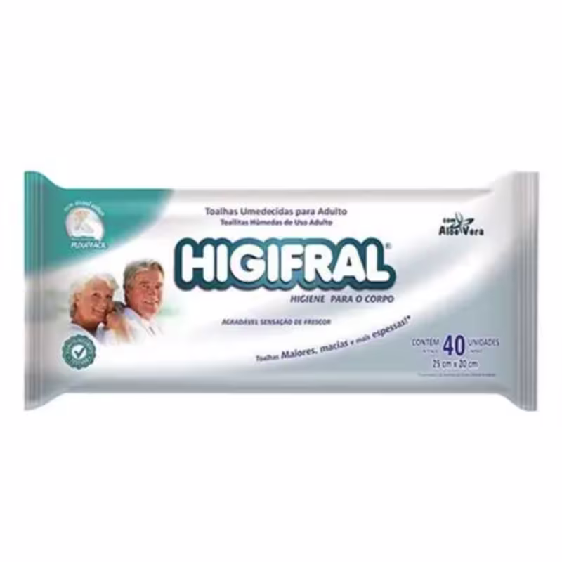 Kit C4 Higifral Toalhas Umedecidas Adulto C40 – Eurofral