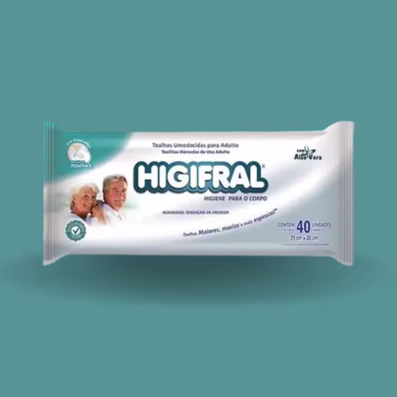 Kit C4 Higifral Toalhas Umedecidas Adulto C40 – Eurofral