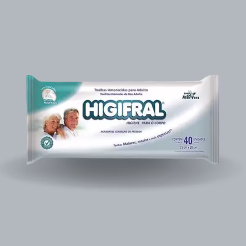 Kit C4 Higifral Toalhas Umedecidas Adulto C40 – Eurofral