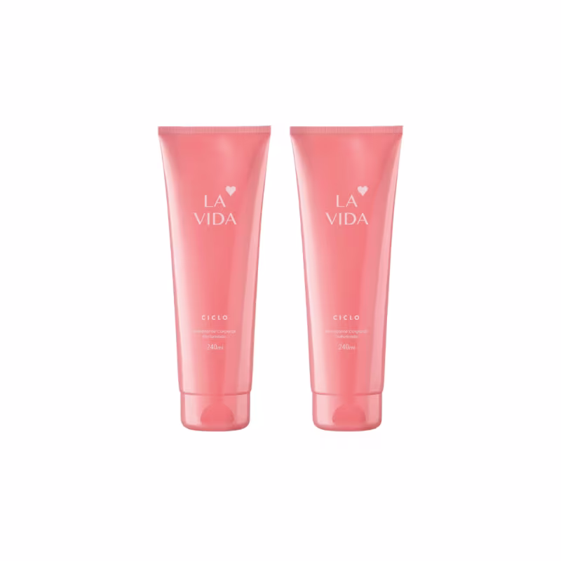 Kit 2un Hidratante Corporal La Vida Ciclo Cosméticos 240ml