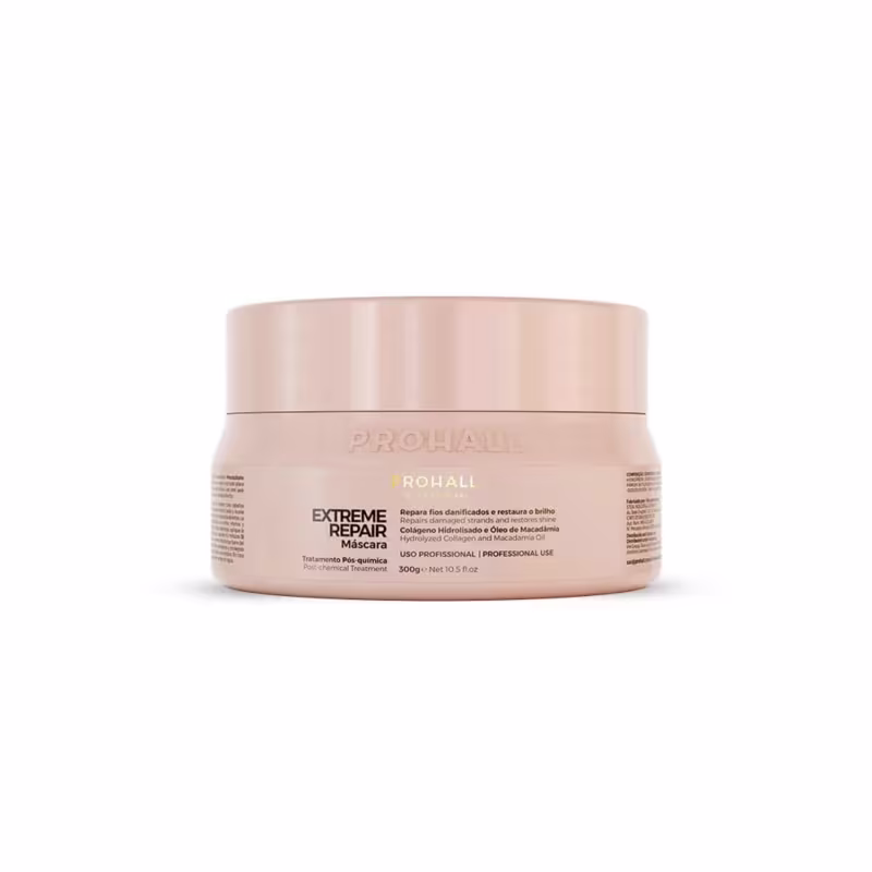 Máscara Extreme Repair 300g: Ultra Nutrição Pós Quimica Macadâmia | ProHall Professional