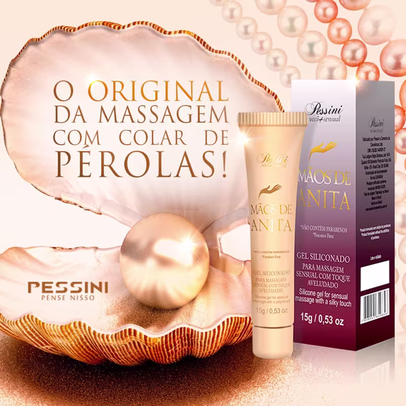Gel MÃOS DE ANITA Siliconado Aveludado Desliza Pessini 15g