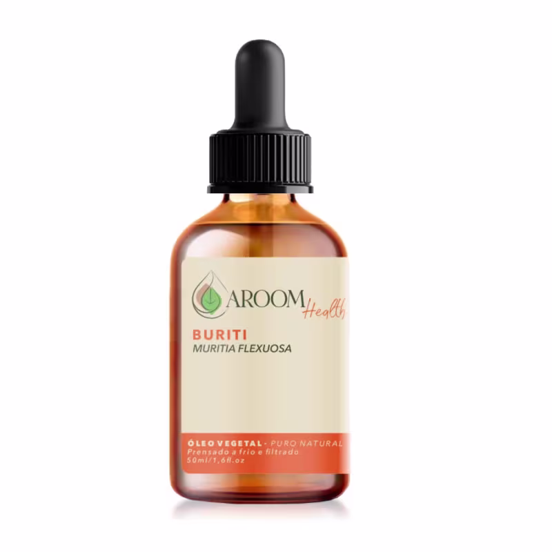 Óleo vegetal de Buriti 100% puro natural - 50 Ml