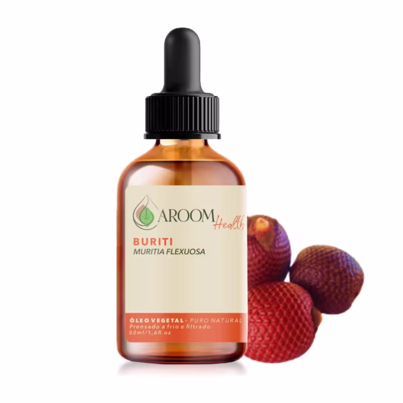 Óleo vegetal de Buriti 100% puro natural - 50 Ml